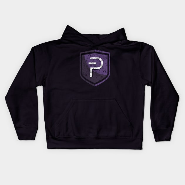 Vintage PIVX Coin Cryptocurrency Kids Hoodie by vladocar